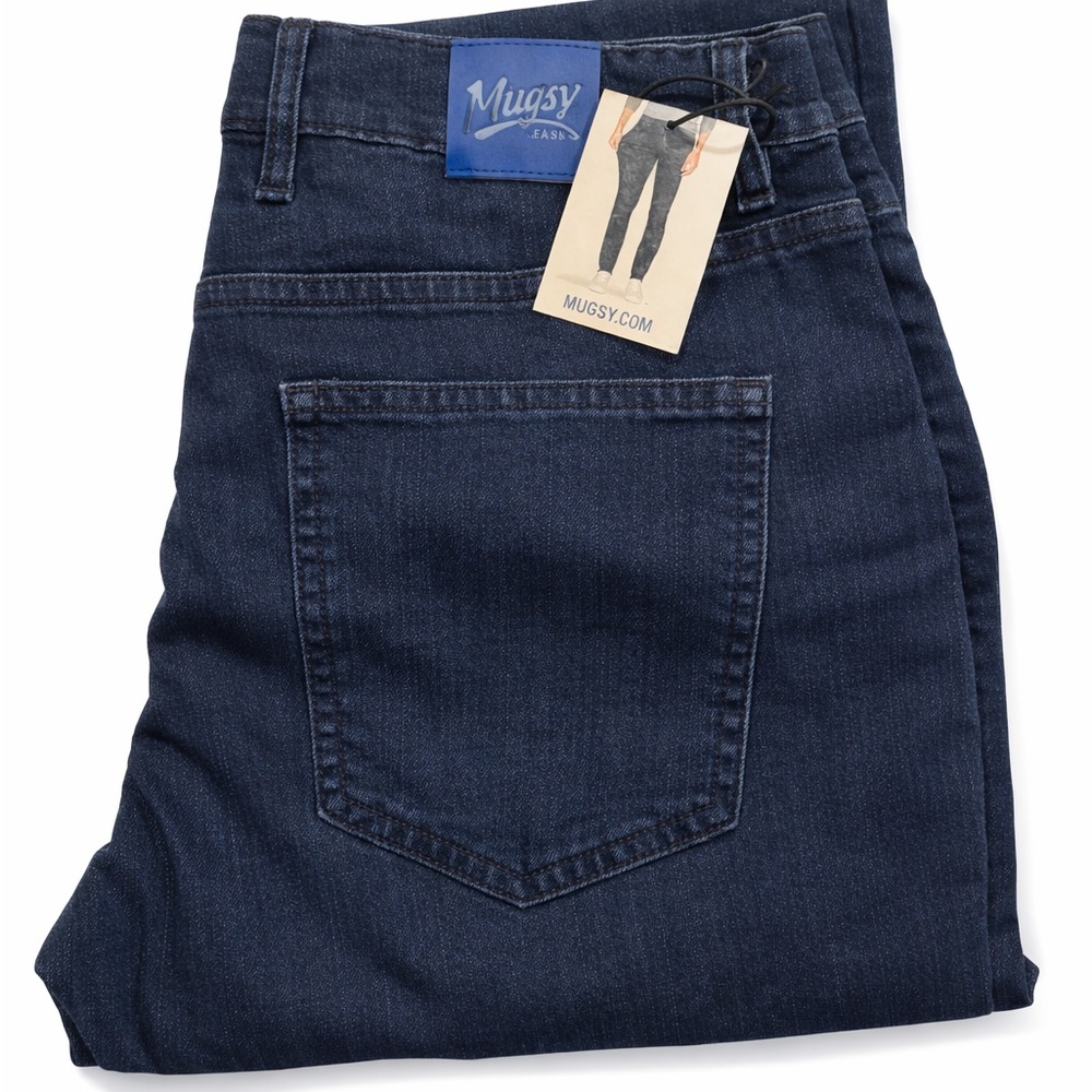Mugsy Men’s Stretch Jeans – Studio Blue – Slim Fit – New With Tags